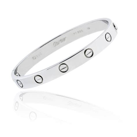 cartier love bracelet platinum|cartier silver love bracelet price.